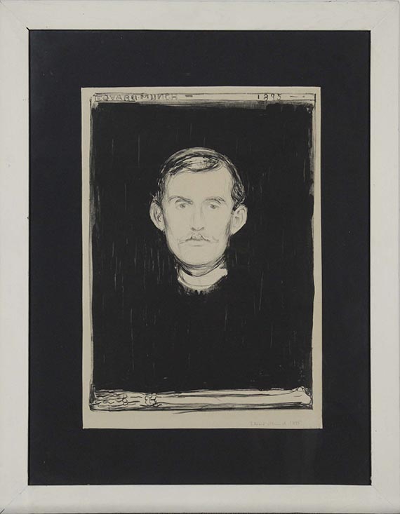 Edvard Munch - Selbstbildnis - Frame image