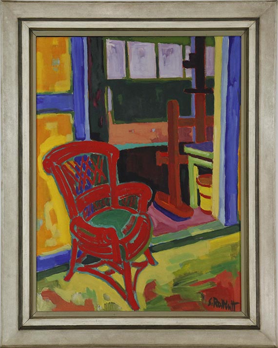 Karl Schmidt-Rottluff - Der rote Stuhl - Frame image