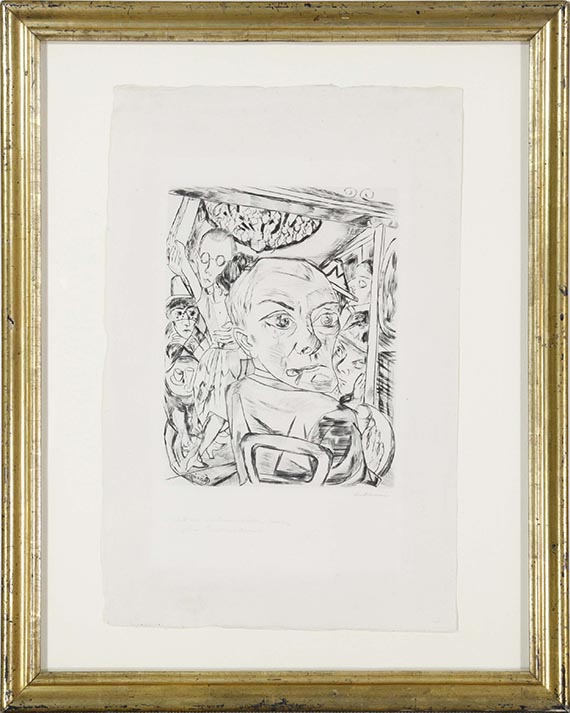 Max Beckmann - Königinbar (Selbstbildnis) - Frame image