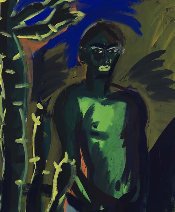 Rainer Fetting - Selbst mit Kaktus - 