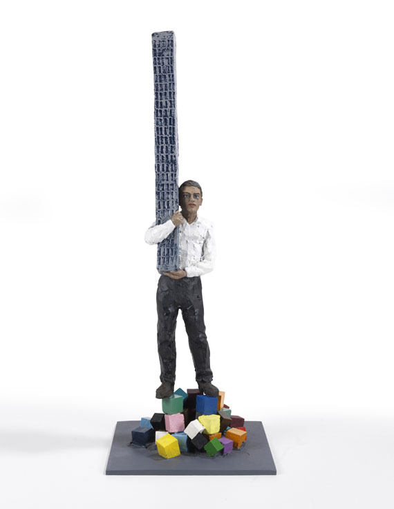 Stephan Balkenhol - Mann mit Turm (Toronto) - 