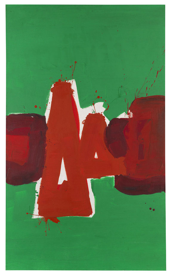 Markus Prachensky - Rot und grüne Flächen – Solitude II