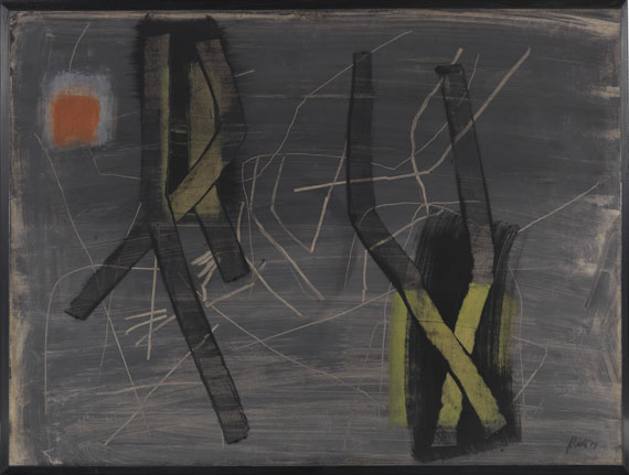 Fritz Winter - Rot und wenig Grün - Frame image
