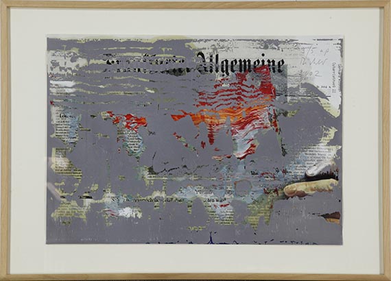 Gerhard Richter - FAZ-Übermalung - Frame image