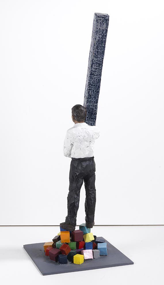 Stephan Balkenhol - Mann mit Turm (Toronto) - Back side