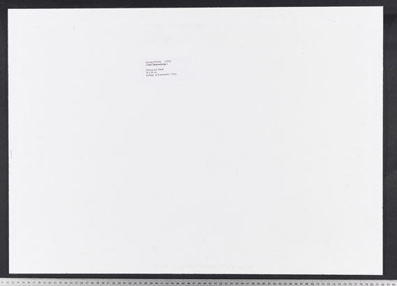 Gerhard Richter - FAZ-Übermalung - Back side