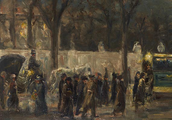 Max Liebermann - Abend am Brandenburger Tor - 