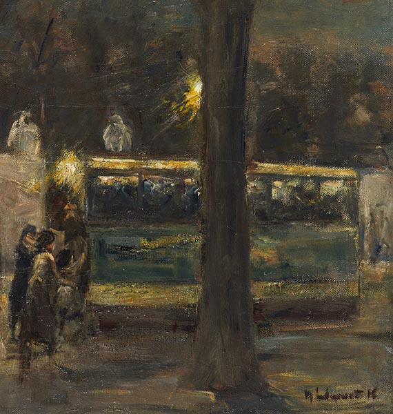 Max Liebermann - Abend am Brandenburger Tor - 