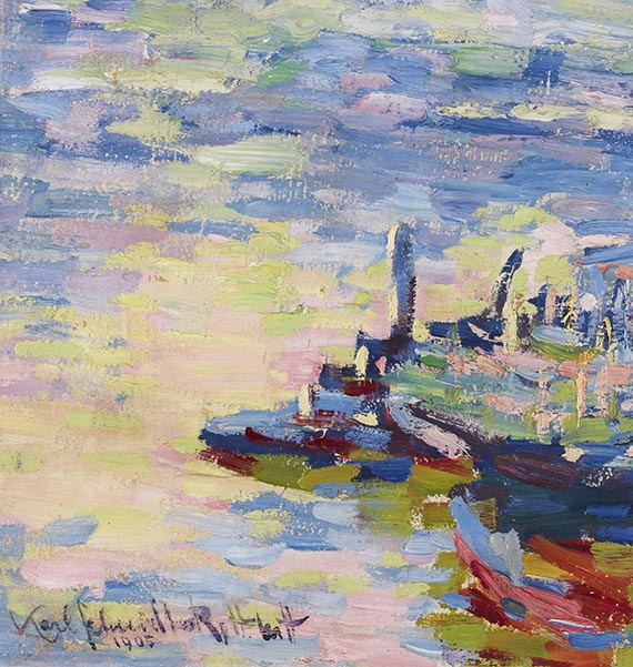 Karl Schmidt-Rottluff - Morgen an der Elbe - 