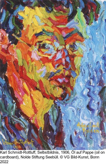 Karl Schmidt-Rottluff - Stillleben mit Rosen und Karaffe - 