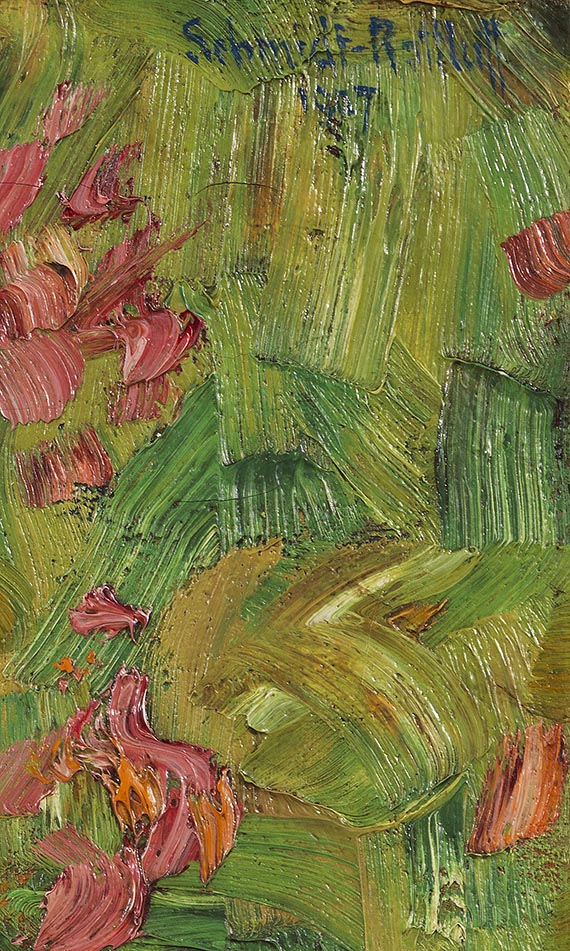 Karl Schmidt-Rottluff - Stillleben mit Rosen und Karaffe - 