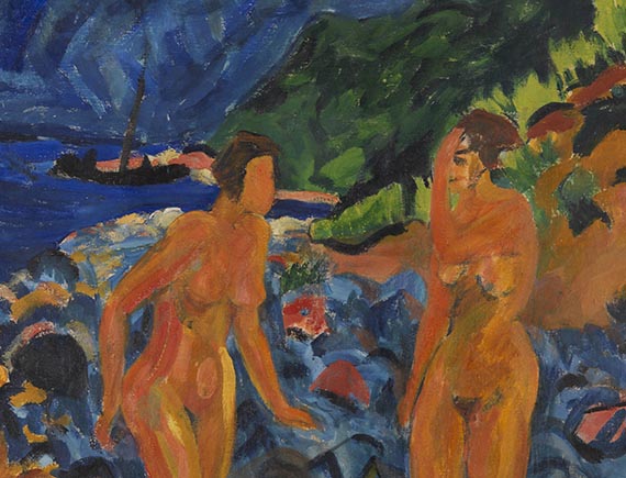 Erich Heckel - Figuren am Strand - 