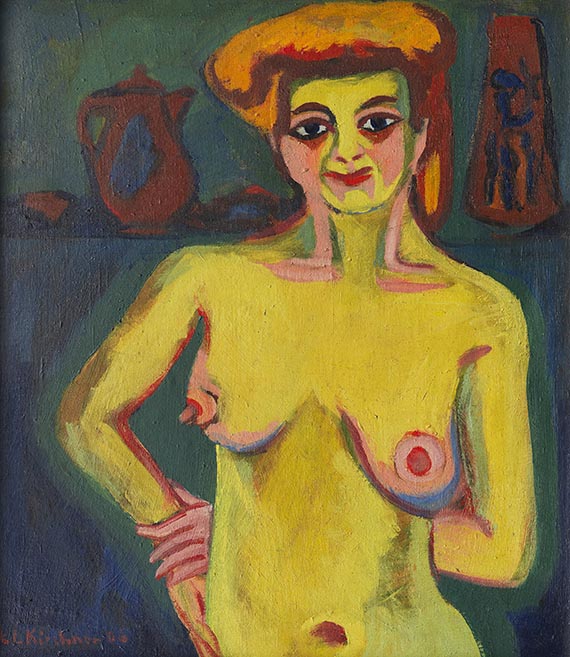 Ernst Ludwig Kirchner - Das blaue Mädchen in der Sonne - 