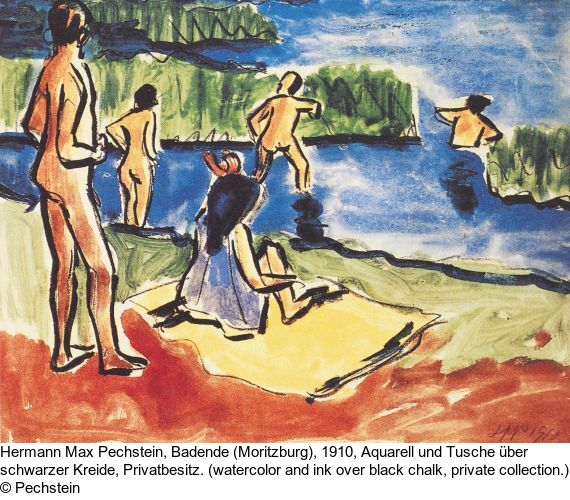 Ernst Ludwig Kirchner - Das blaue Mädchen in der Sonne