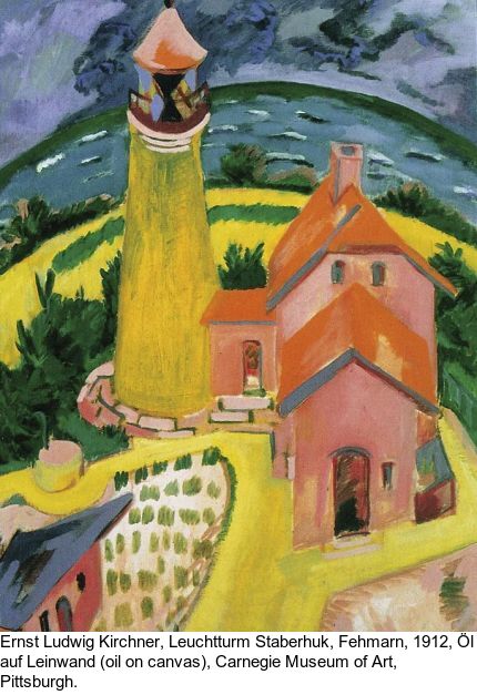 Ernst Ludwig Kirchner - Fehmarnküste mit Leuchtturm - 