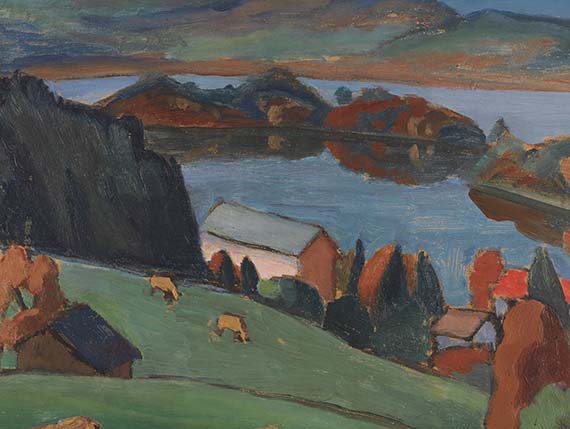 Gabriele Münter - Blick über den Staffelsee - 