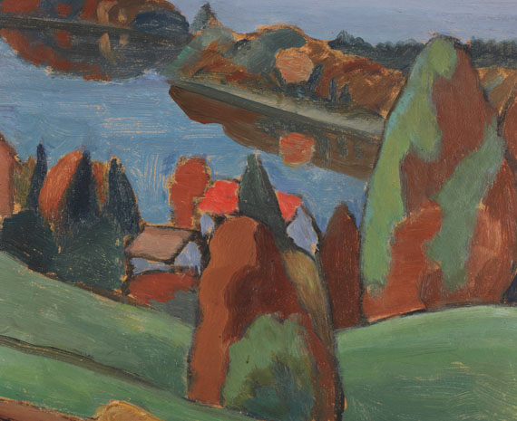 Gabriele Münter - Blick über den Staffelsee - 