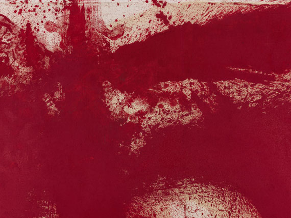 Hermann Nitsch - Schüttbild (19. Malaktion, Prinzendorf, 1986) - 