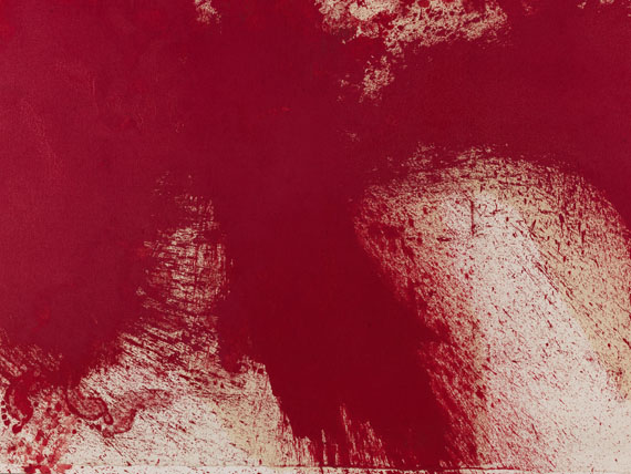 Hermann Nitsch - Schüttbild (19. Malaktion, Prinzendorf, 1986) - 