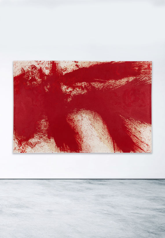 Hermann Nitsch - Schüttbild (19. Malaktion, Prinzendorf, 1986) - 