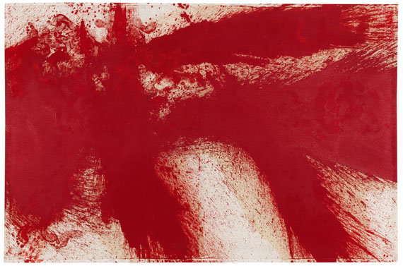 Hermann Nitsch - Schüttbild (19. Malaktion, Prinzendorf, 1986) - 