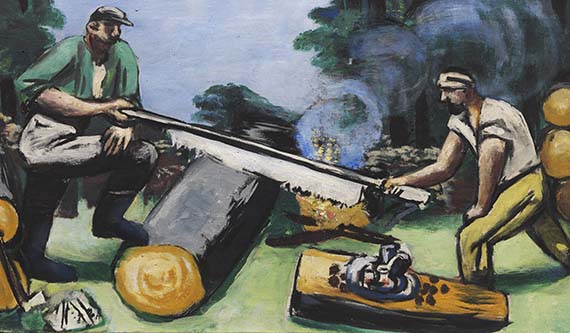 Max Beckmann - Holzsäger im Wald - 