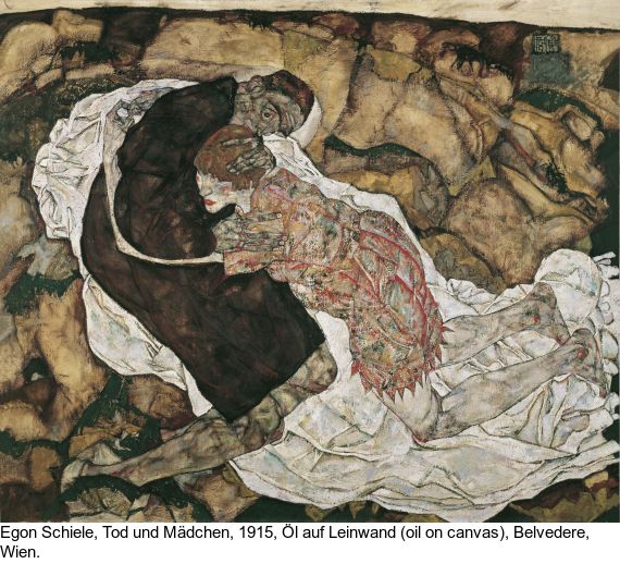 Egon Schiele - Paar in Umarmung - 