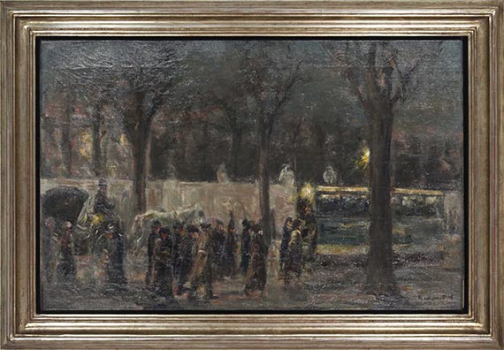 Max Liebermann - Abend am Brandenburger Tor - Frame image