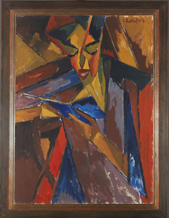 Karl Schmidt-Rottluff - Lesende (Else Lasker-Schüler) - Frame image