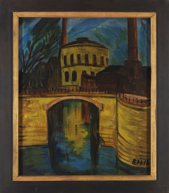 Erich Heckel - Gaswerk am Luisenufer - Frame image