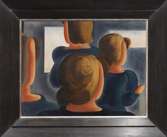 Oskar Schlemmer - Vierergruppe mit Grau - Frame image