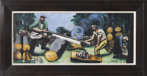 Max Beckmann - Holzsäger im Wald - Frame image