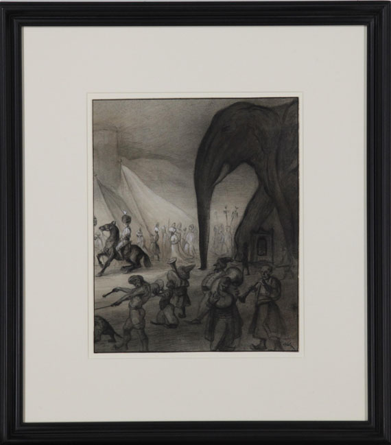 Alfred Kubin - Orientalische Phantasie (Türkischer Heerbann) - Frame image