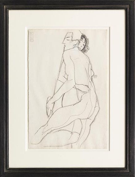 Egon Schiele - Liebespaar - Frame image