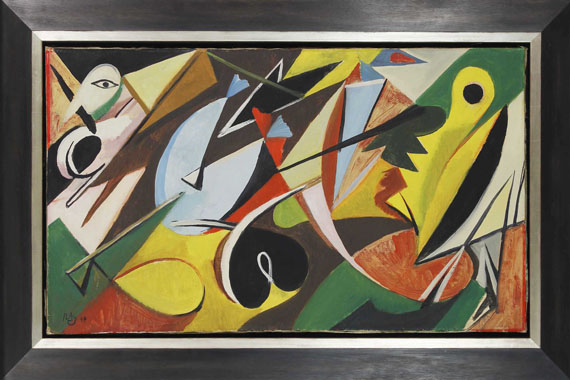 Ernst Wilhelm Nay - Persisches Gedicht - Frame image