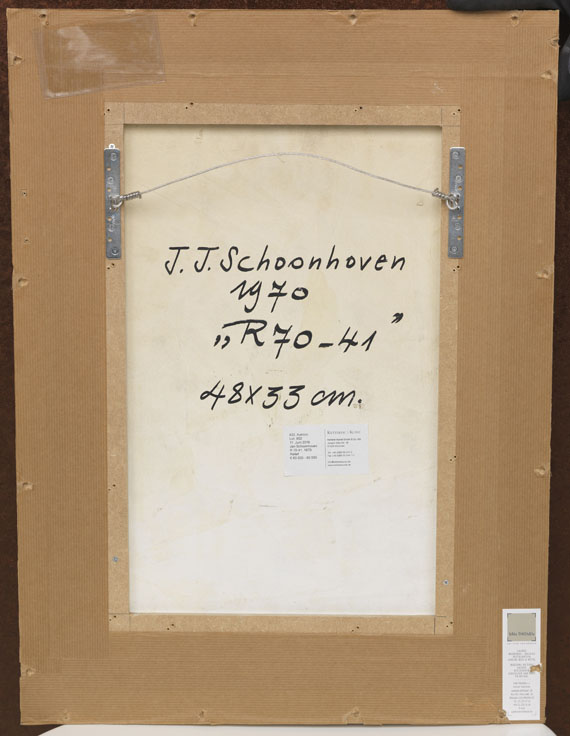 Jan Schoonhoven - R 70-41 - Back side