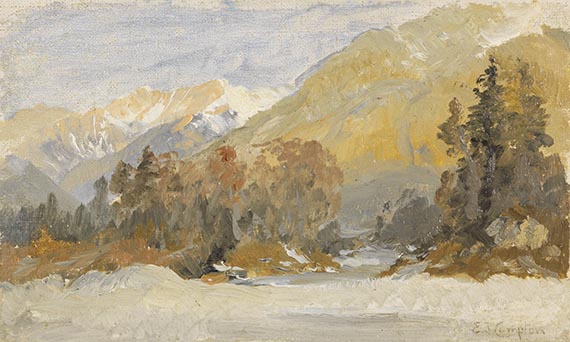 Compton - Herbstliche Voralpenlandschaft (Studie)