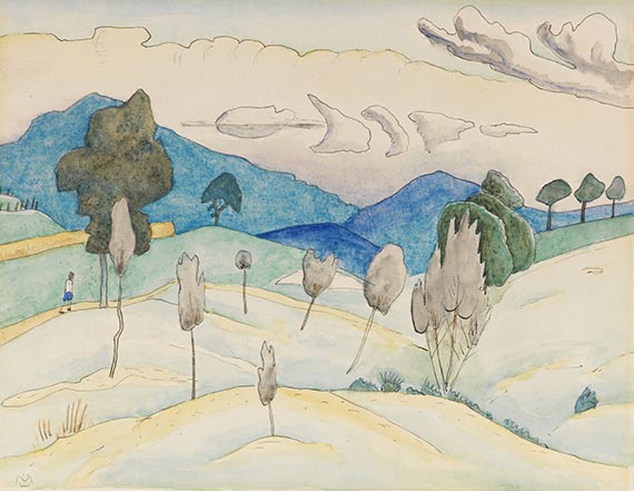 Gabriele Münter - Motiv beim Luganersee Cademario Gegend