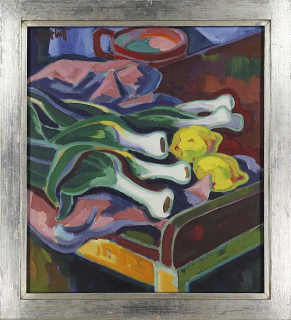 Schmidt-Rottluff - Stillleben mit Porree