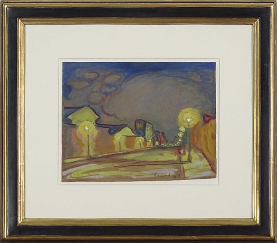 Hermann Max Pechstein - Straße in Paris - Frame image