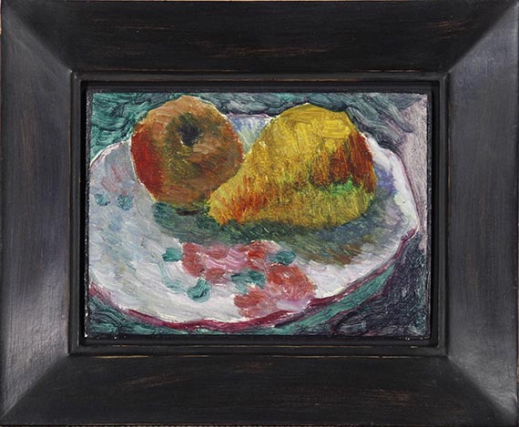 Alexej von Jawlensky - Stillleben mit Fayenceteller und Früchten - Frame image