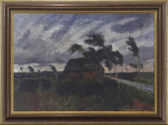 Otto Modersohn - Sturm im Moor - Frame image