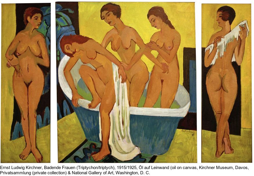 Ernst Ludwig Kirchner - Akt im Tub - 