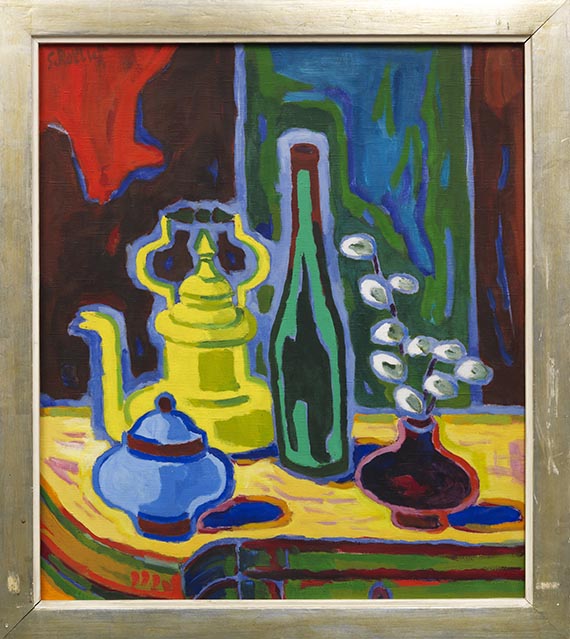 Karl Schmidt-Rottluff - Stillleben mit Flasche - 