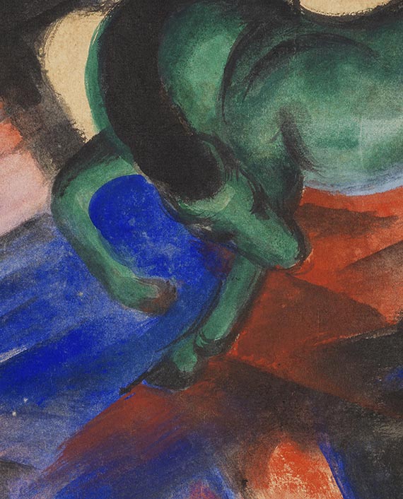 Franz Marc - Grünes Pferd - 