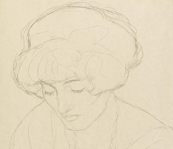 Gustav Klimt - Mit gesenktem Blick - 