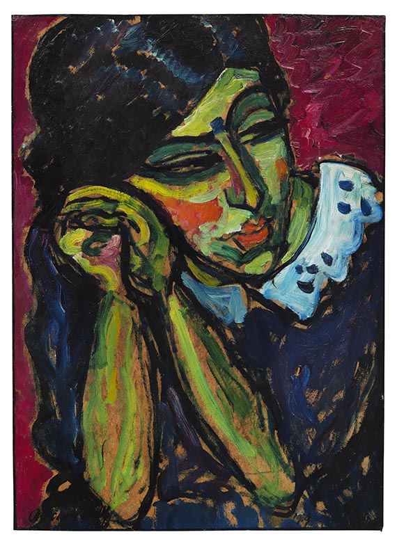 Alexej von Jawlensky<br />Mädchen mit Zopf, 1910.