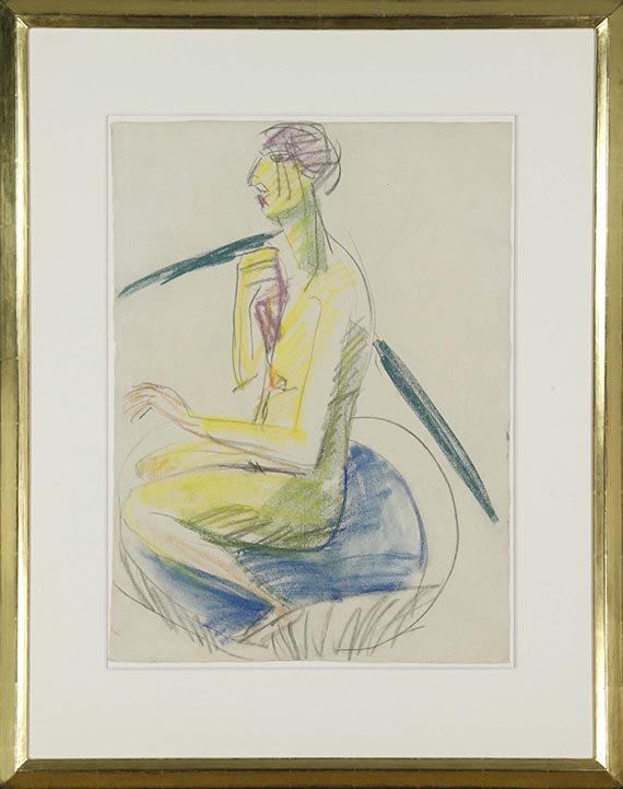 Ernst Ludwig Kirchner - Akt im Tub - Frame image