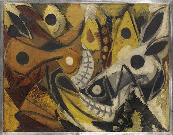 Ernst Wilhelm Nay - Pferdeköpfe - Frame image