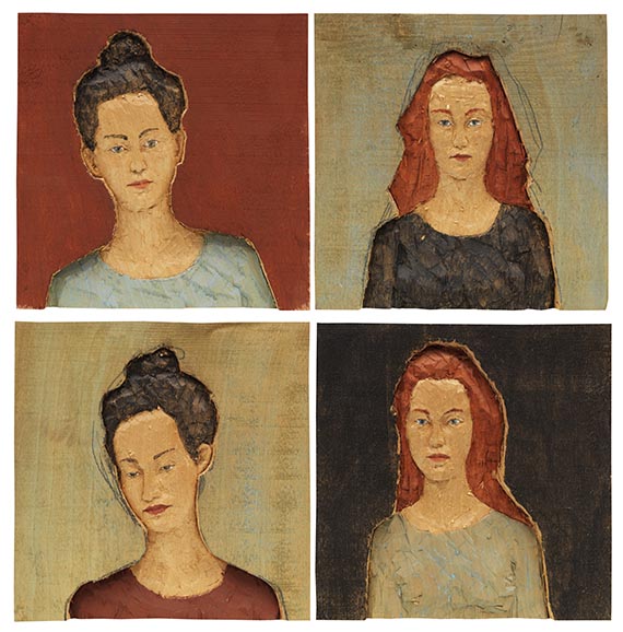 Stephan Balkenhol - Vier Kopfreliefs, Frauen